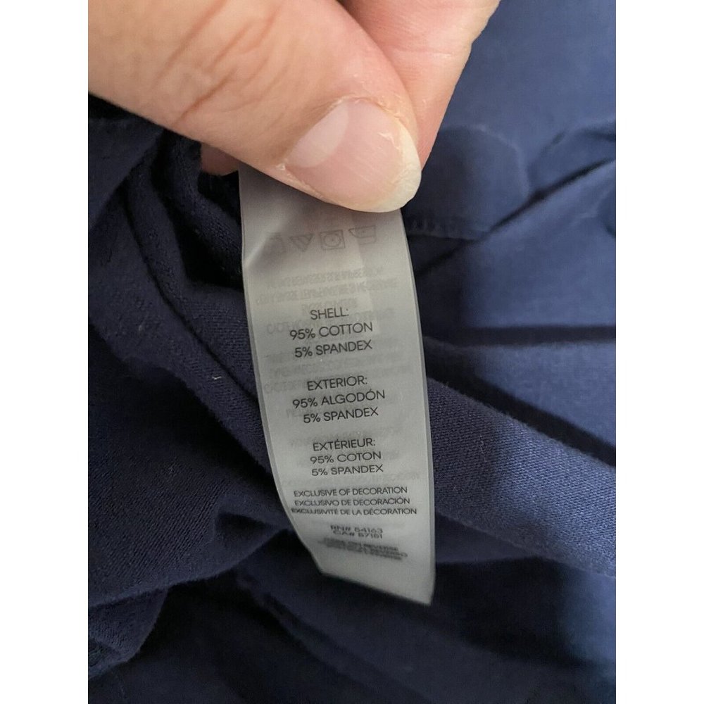 Calvin Klein Womens Casual Shirt Dress Navy Blue Spell Out Knee Length Size XXL - Picture 9 of 13